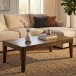 Couchtisch >WL7.588< in Mango Braun, Massivholz - 120x40x60cm (BxHxT)