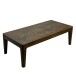 Couchtisch >WL7.588< in Mango Braun, Massivholz - 120x40x60cm (BxHxT)