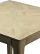 Esstisch >WL7.589< in Mango Weiß, Massivholz - 80x76x80cm (BxHxT)