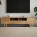 Lowboard >WL7.593< in Akazie, Massivholz - 160x46x40cm (BxHxT)