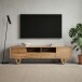 Lowboard >WL7.593< in Akazie, Massivholz - 160x46x40cm (BxHxT)