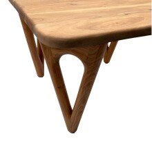 Couchtisch >WL7.594< in Akazie, Massivholz - 60x40x60cm (BxHxD)