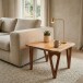 Couchtisch >WL7.594< in Akazie, Massivholz - 60x40x60cm (BxHxD)