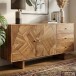 Sideboard >WL7.597< in Akazie, Massivholz - 150x75x45cm (BxHxT)