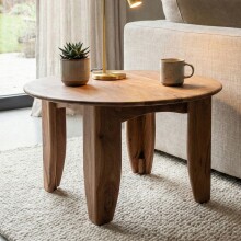 Couchtisch >WL7.598< in Akazie, Massivholz -...