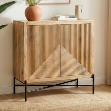 Sideboard >WL7.608< in Mango, Massivholz -...