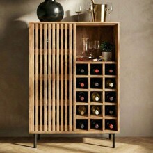 Barschrank >WL7.615< in Mango, Massivholz -...