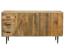 Sideboard >WL7.619< in Mango, Massivholz -...