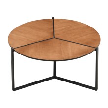 Couchtisch >WL7.651< in Holzdekor, Holzwerkstoff - 42x80cm (HxD)