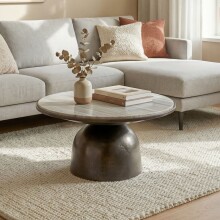 Couchtisch >WL7.655< in Schwarz, Morchana-Marmor...