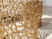 Satztisch >WL7.657< (2-teilig) in Weiß / Gold, Marmor & Aluminium - 53x39 (HxD)