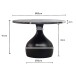 Couchtisch >WL7.660< in Schwarz, Marmor & Aluminium - 41x60cm (HxD)