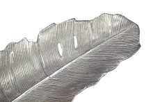 Dekofigur >WL7.687< in Silber, Aluminium - 60x18x4cm (LxBxH)