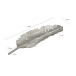 Dekofigur >WL7.687< in Silber, Aluminium - 60x18x4cm (LxBxH)