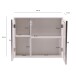 Badezimmerspiegelschrank >WL7.762< in Weiß - 60x50x15 (BxHxT)