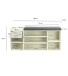 Schuhbank >WL7.767< in Weiß, Holzwerkstoff - 100x45x30cm (BxHxT)