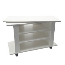 TV-Regal >WL7.772< in Weiß, Holzwerkstoff - 78x51x38cm (BxHxT)