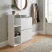 Schuhkipper >WL7.774< in Weiß, Holzwerkstoff - 85x93x24cm (BxHxT)