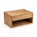 Nachttisch >WL7.776< hängend, in Akazie, Massivholz - 50x25x35cm (BxHxT)