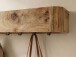 Garderobenhaken >WL7.780< in Akazie / schwarz - 100x20x20 (BxHxT)