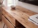 Lowboard >WL7.784< in Akazie, Massivholz & Metall - 160x50x45cm (BxHxT)