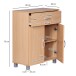 Schuhkommode >WL7.786< in Buche Dekor, Holzwerkstoff - 60x75x30cm (BxHxT)