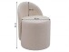 Cocktailsessel >WL7.787< in Beige, Bezug: Teddystoff - 40x43x60cm (LxBxH)