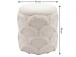 Pouf >WL7.791< in creme, Bezug: Teddystoff - 45x40cm (HxD)