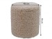 Pouf >WL7.793< in Beige, Bezug: Stoff - 45x40cm (HxD)
