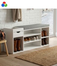 Schuhbank >WL7.767< in Weiß, Eiche oder...