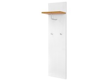 Garderoben-Set >Gandia< in Weiss / Wotan Eiche Dekor - 117x196x38 (BxHxT)