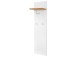 Garderoben-Set >Gandia< in Weiss / Wotan Eiche Dekor - 117x196x38 (BxHxT)