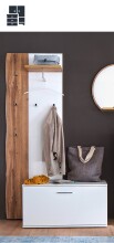 Garderobe >Gandia< auch Einzeltypen, in Weiss /...