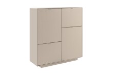 Kommode >Sivas< in Sand, Holzwerkstoff - 107x115x37,5cm (BxHxT)