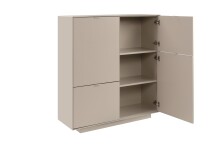Kommode >Sivas< in Sand, Holzwerkstoff - 107x115x37,5cm (BxHxT)