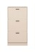 Schuhkipper >Zwolle< in Beige, Holzwerkstoff - 60x117x24cm (BxHxT)