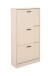 Schuhkipper >Zwolle< in Beige, Holzwerkstoff - 60x117x24cm (BxHxT)