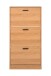 Schuhkipper >Zwolle< in Dekor Eiche, Holzwerkstoff - 60x117x24cm (BxHxT)
