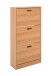 Schuhkipper >Zwolle< in Dekor Eiche, Holzwerkstoff - 60x117x24cm (BxHxT)