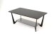 Couchtisch >Dario< in Schwarz, Metall & Keramik - 110x42x60cm (BxHxT)