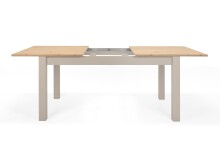 Kulissen-Esstisch >Bergen< ausziehbar, Samt / Dekor Eiche - 160/215x75x90 (BxHxT)