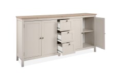 Sideboard >Bergen< in samt / Dekor Artisan Eiche - 180x90x40 (BxHxT)