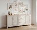 Sideboard >Bergen< in samt / Dekor Artisan Eiche - 180x90x40 (BxHxT)