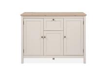 Sideboard >Bergen< in samt / Dekor Artisan Eiche - 120x90x40 (BxHxT)