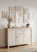 Sideboard >Bergen< in samt / Dekor Artisan Eiche - 120x90x40 (BxHxT)