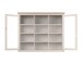 Buffetaufsatz >Bergen < in samt / Dekor Artisan Eiche - 119,5x100x40 (BxHxT)