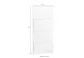 Schuhkipper >ONDA< in Matt Anthrazit, Holzwerkstoff - 71x161,1x26,6cm (BxHxT)