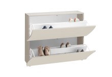 Schuhkipper >ONDA< in matt Kaschmir, Holzwerkstoff - 101x81,1x26,6cm (BxHxT)