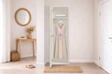 Garderobenschrank >ONDA< in matt Kaschmir - 63x187,2x40 (BxHxT)