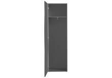 Garderobenschrank >ONDA< in Matt Anthrazit, Holzwerkstoff - 63x187,2x40 (BxHxT)